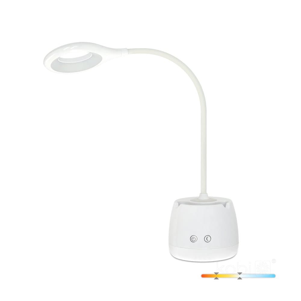 Stolová LED lampa akumulátorová 5W 180lm biela Lusia LED2B