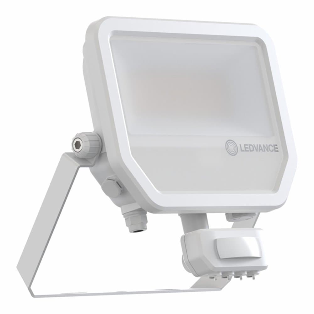 LED reflektor Vonkajší reflektor 50W 6000lm 4000K IP65 biely s pohybovým a súmrakovým senzorom Reflektor Ledvance