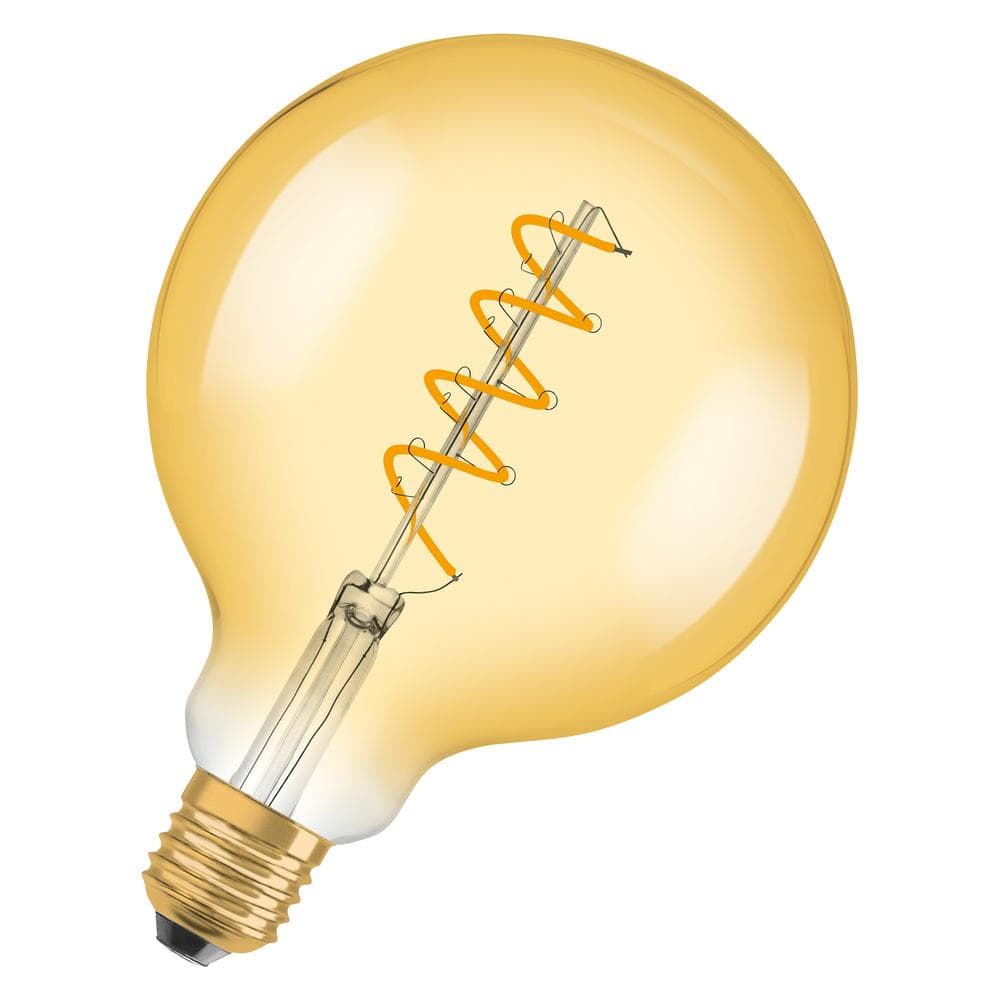 LED žiarovka E27 G125 4,5W = 28W 300lm 2000K Warm 300° Filament OSRAM Vintage 1906 Stmievateľná