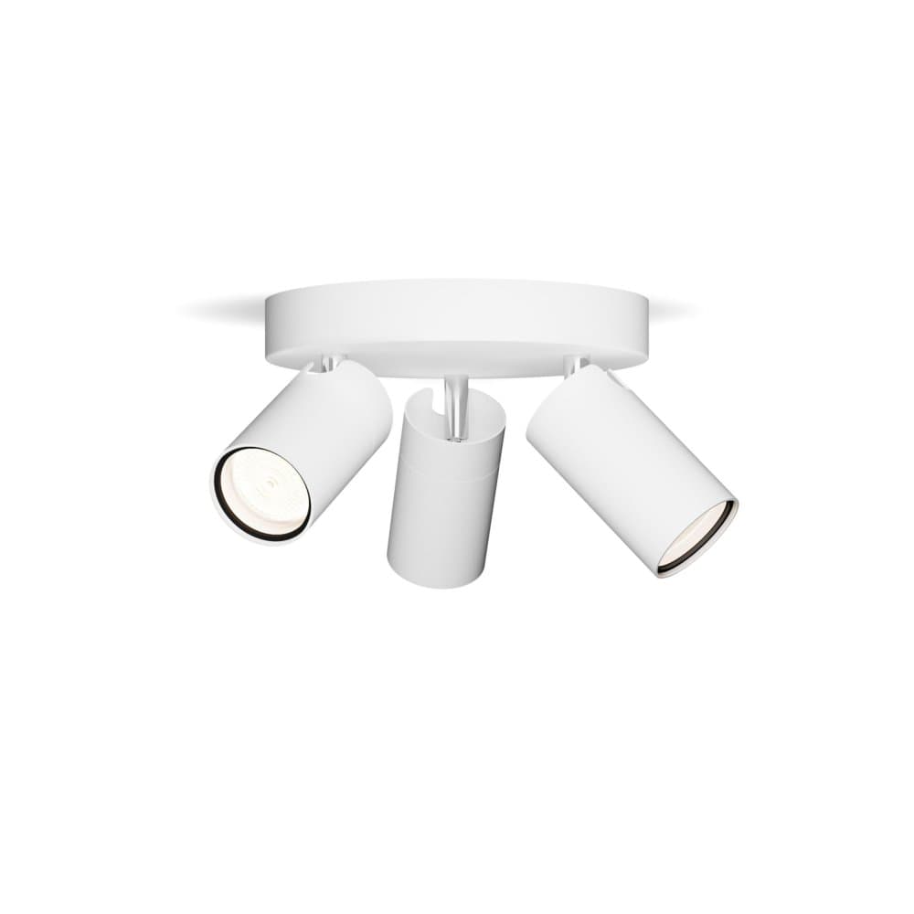 Reflektorová stropná lampa 3x GU10 IP44 biela Kosipo Philips
