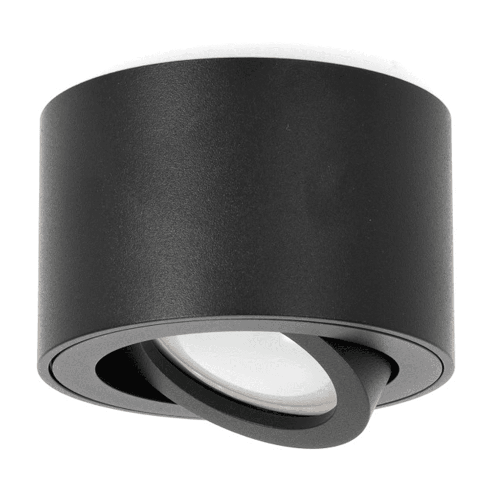 Povrchová montáž svietidla HALOGEN SPOT 50mm Black Round Movable OH36S Kobi 1