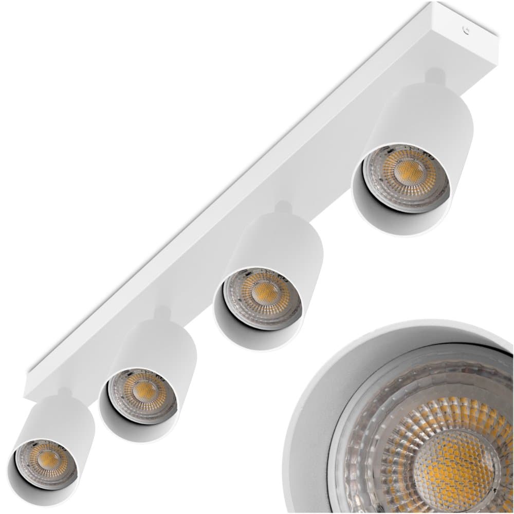 Stropná lampa SPOT TUBA reflektor halogénové svietidlo 4x GU10 TABULA Lumiled