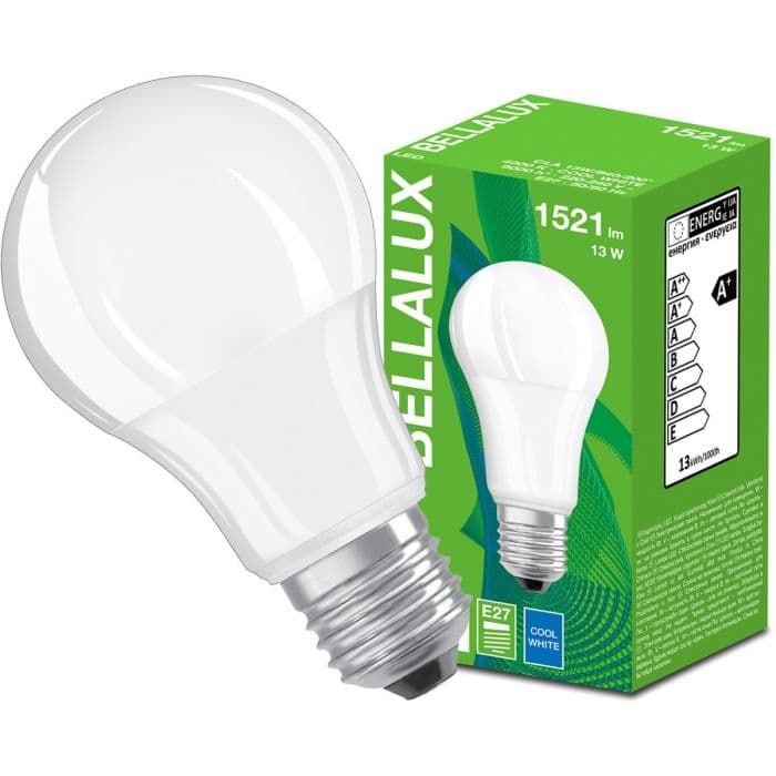 LED žiarovka E27 A60 13W = 100W 1521lm 4000K Neutrálna 200° BELLALUX 1
