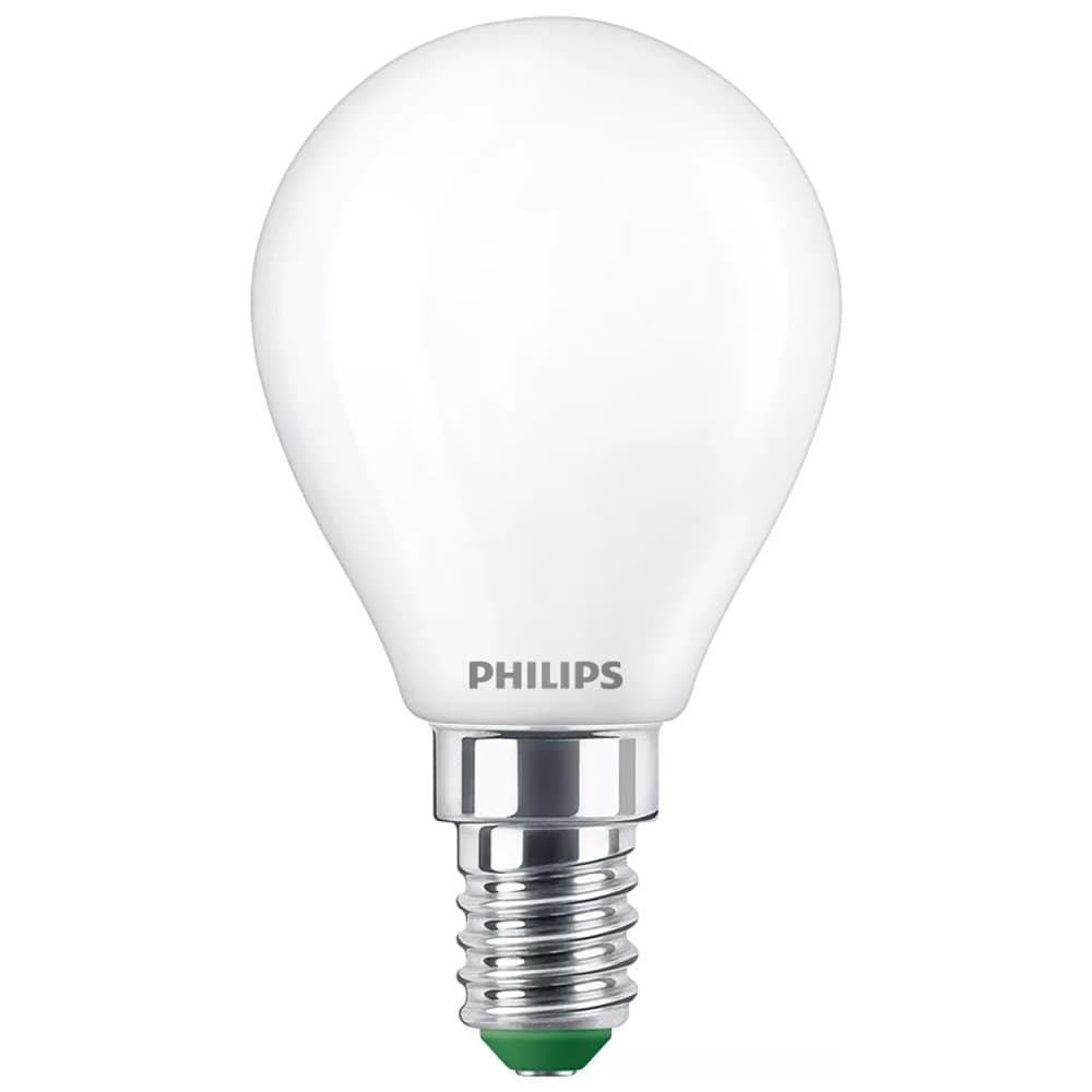 LED žiarovka E14 Ball P45 2,3W = 40W 485lm 210lm/W 2700K Warm 300° CLASS A UltraEfficient Philips 1