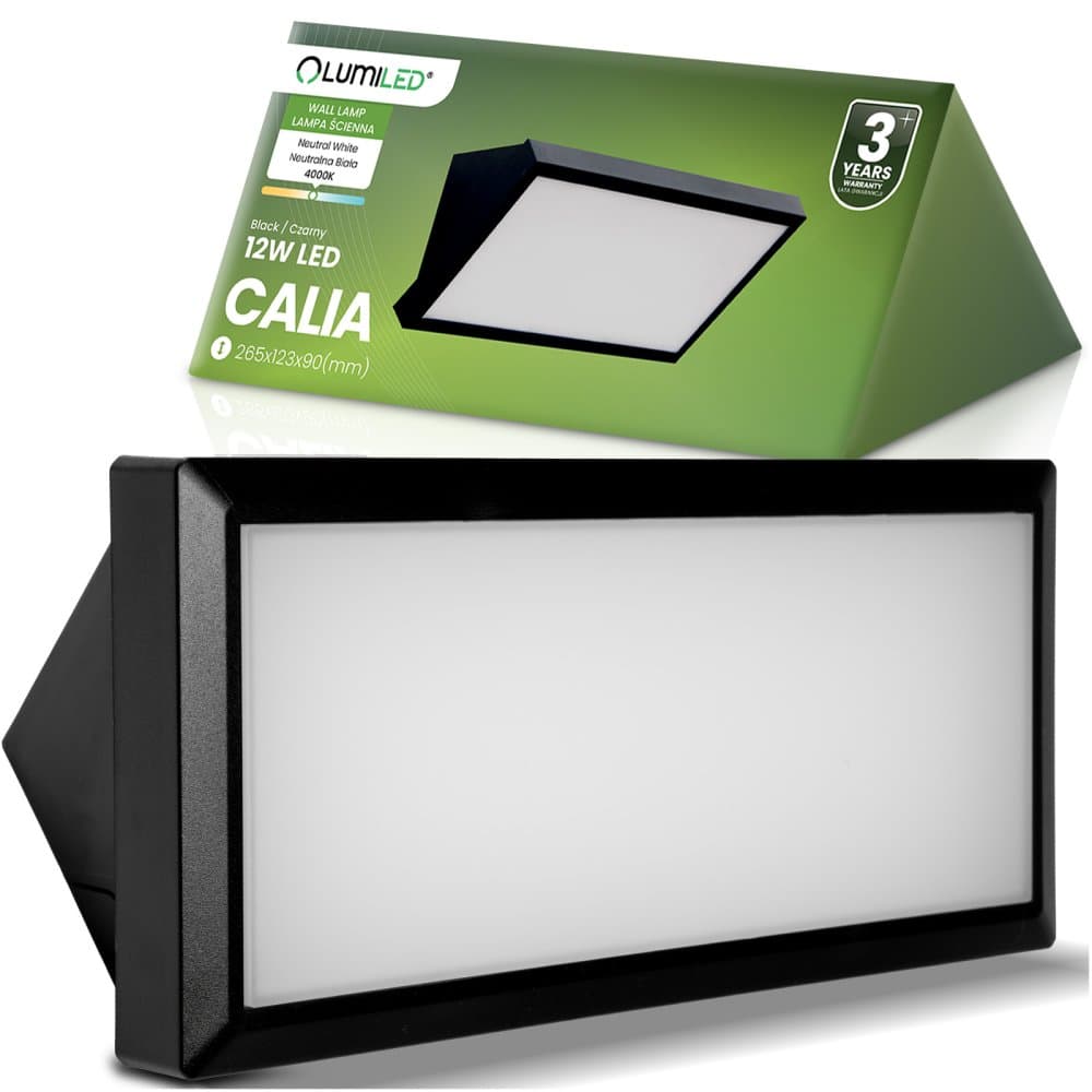 Vonkajšia záhradná lampa Nástenná lampa 12W LED IP44 CALIA LUMILED