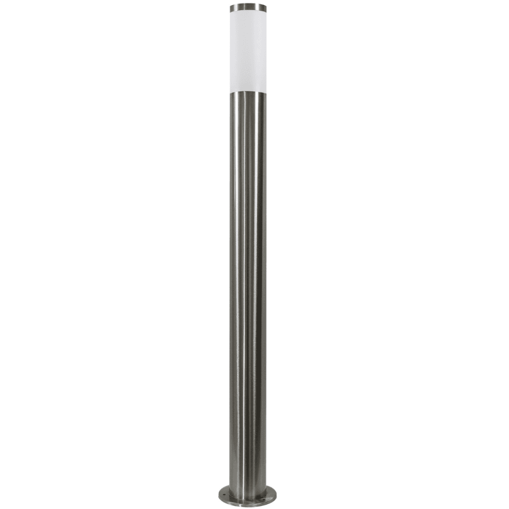 Záhradný stojaca stĺpik lampa E27 strieborná IP44 LIVIA Goldlux 1