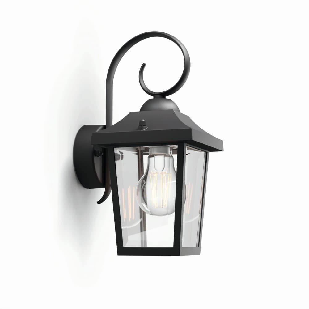BUZZARD myGarden E27 IP44 Záhradné svietidlo LED smerujúce nadol čierne PHILIPS 1