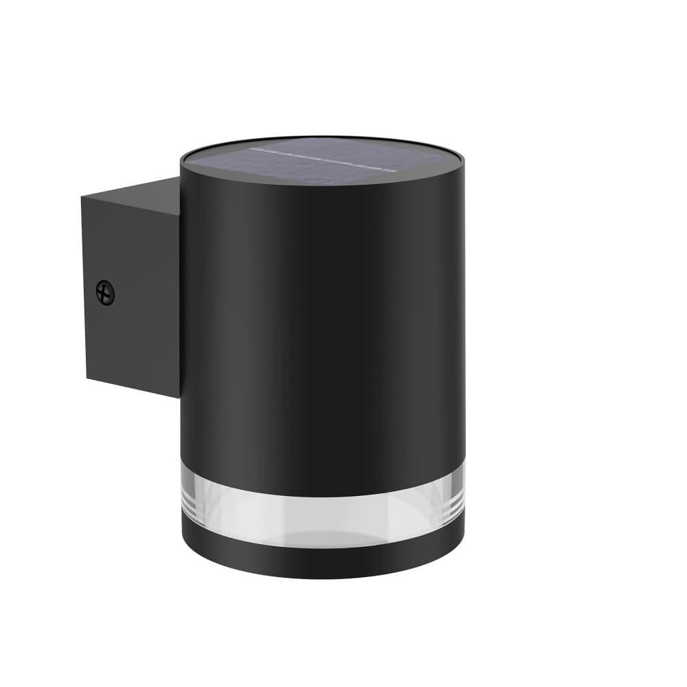 Záhradné nástenné svietidlo Solárne vonkajšie fasádne svietidlo LED 1,5 W 200 lm 2700K Black Fyce Philips
