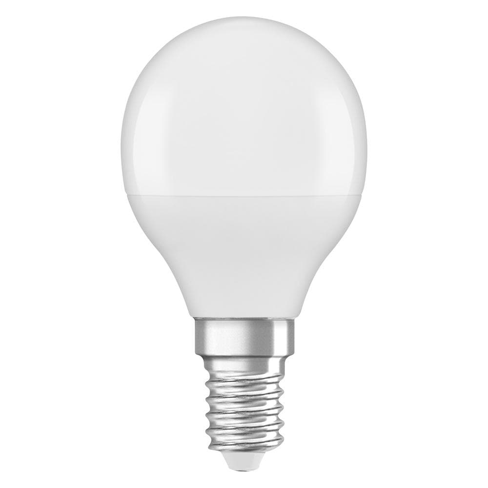 LED žiarovka guľová E14 P45 4,9W = 40W 470lm 4000K Neutrálna 180° Ledvance