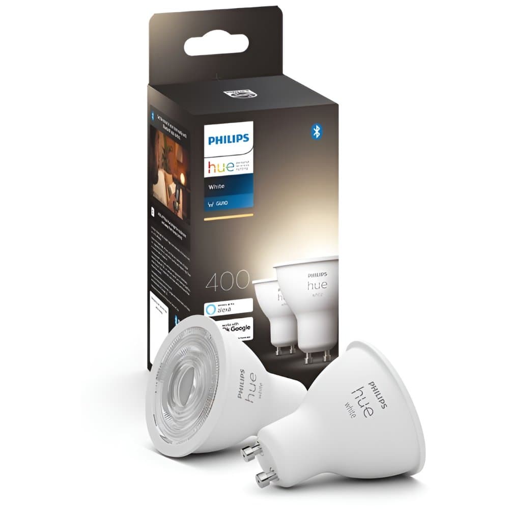 2x LED žiarovka GU10 s reflektorom 4,2 W = 50 W 400 lm 2700K teplá biela SMART Smart Bluetooth ZigBee biela Philips HUE