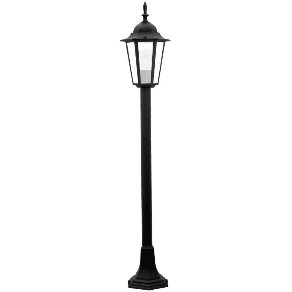 Záhradný stĺpik lampa E27 čierna IP43 Liguria Goldlux 1