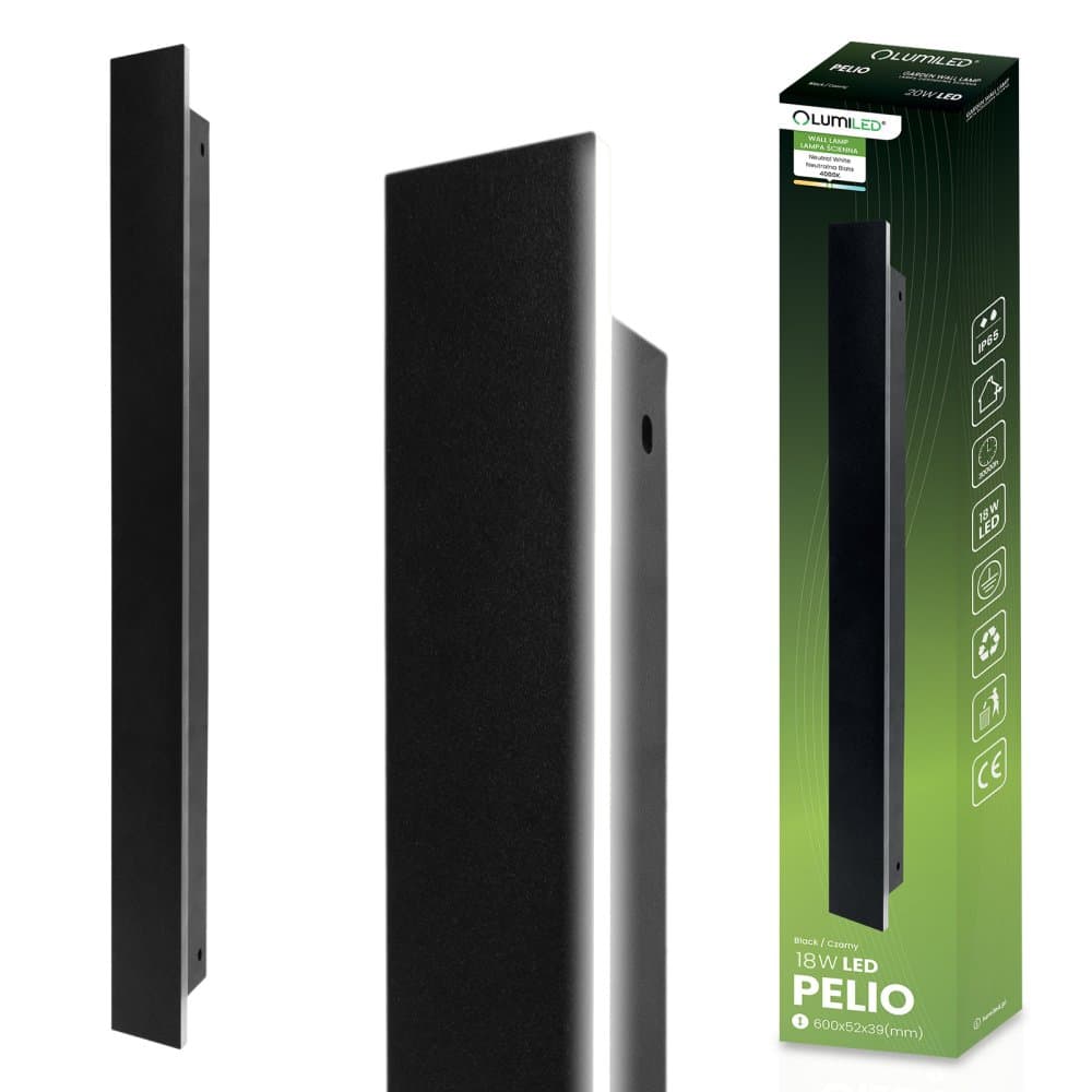 PELIO LED nástenné svietidlo 18W 4000K IP65 LUMILED 1