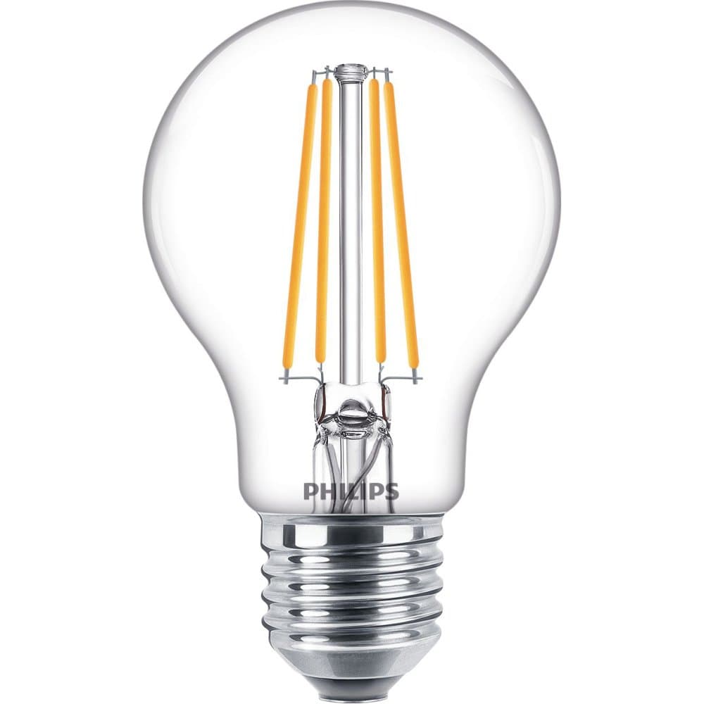 6x LED žiarovka E27 A60 7W = 60W 850lm 4000lm Neutral 300° FILAMENT EC Multipack Philips 1