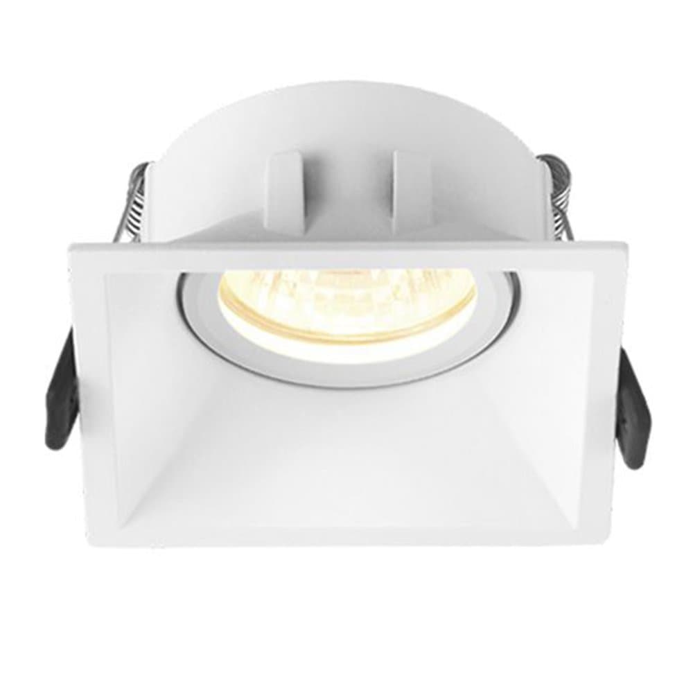 Zapustené bodové svietidlo HALOGEN Square GU10 White Videx 1