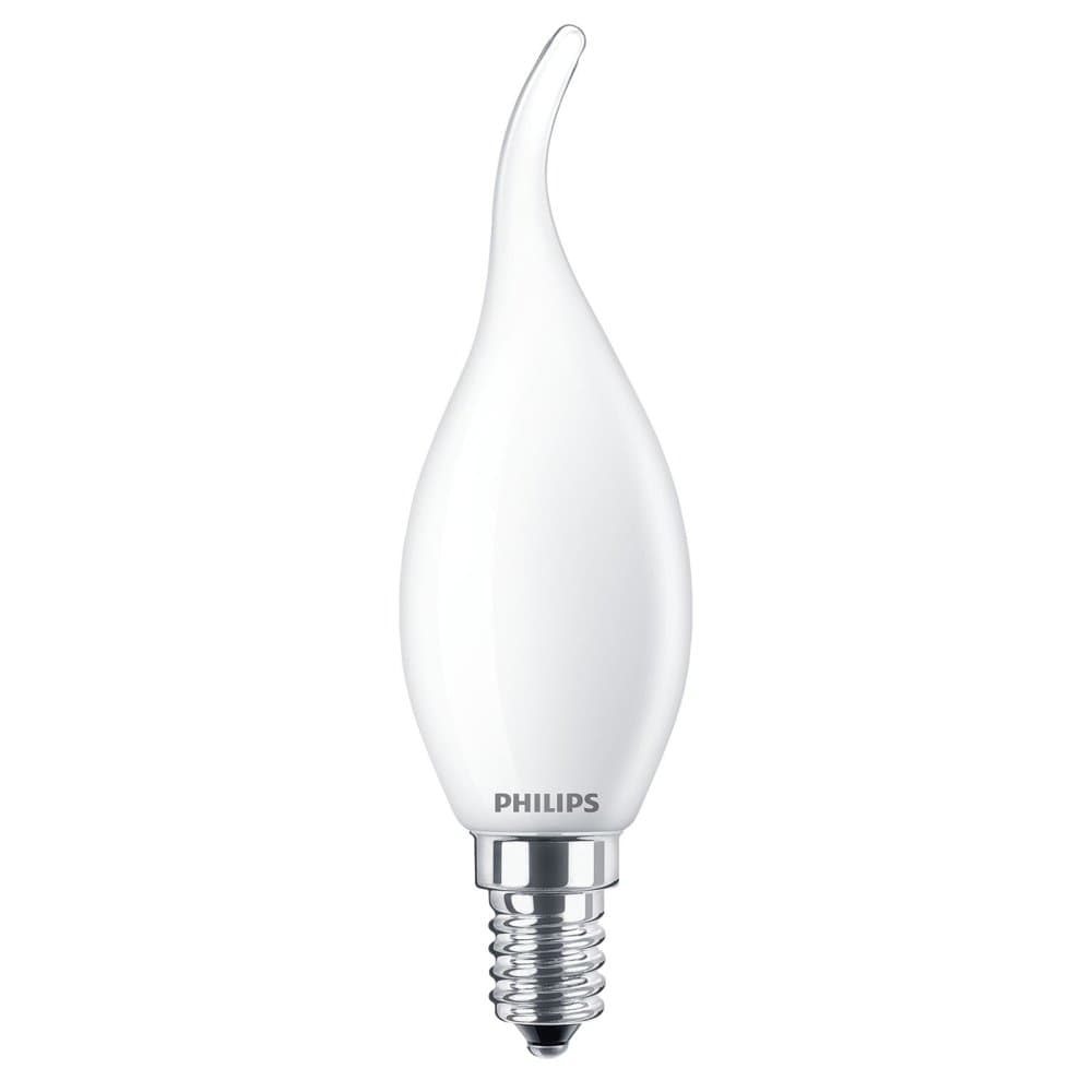 LED žiarovka Flame E14 BA35 2,2W = 25W 250lm 2700K Teplé vlákno Mlieko PHILIPS