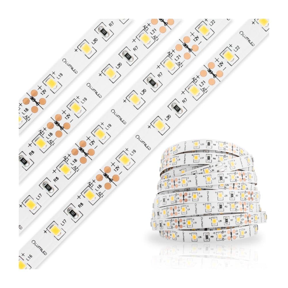 LED pásik 12V 48W 600LED 2835 Neutrálny IP65 8mm 5m 1