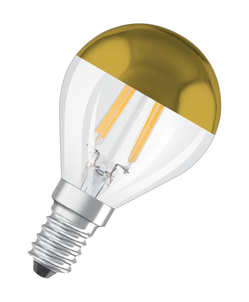 LED žiarovka P45 Ball E14 4W = 34W 380lm 2700K Warm 300° Gold Retrofit Filament CLASSIC Osram 1