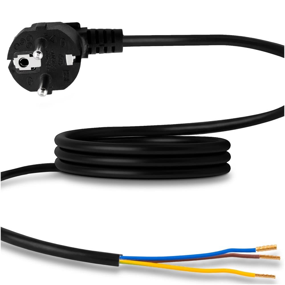Prívodný kábel 1, 5m OMY 3x1, 0 mm so zástrčkou typ E LUMILED 1