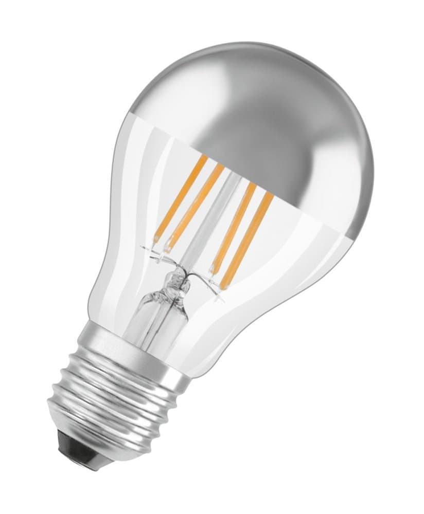 LED žiarovka E27 A60 6,5W = 34W 650lm 2700K teplá OSRAM Mirror Silver