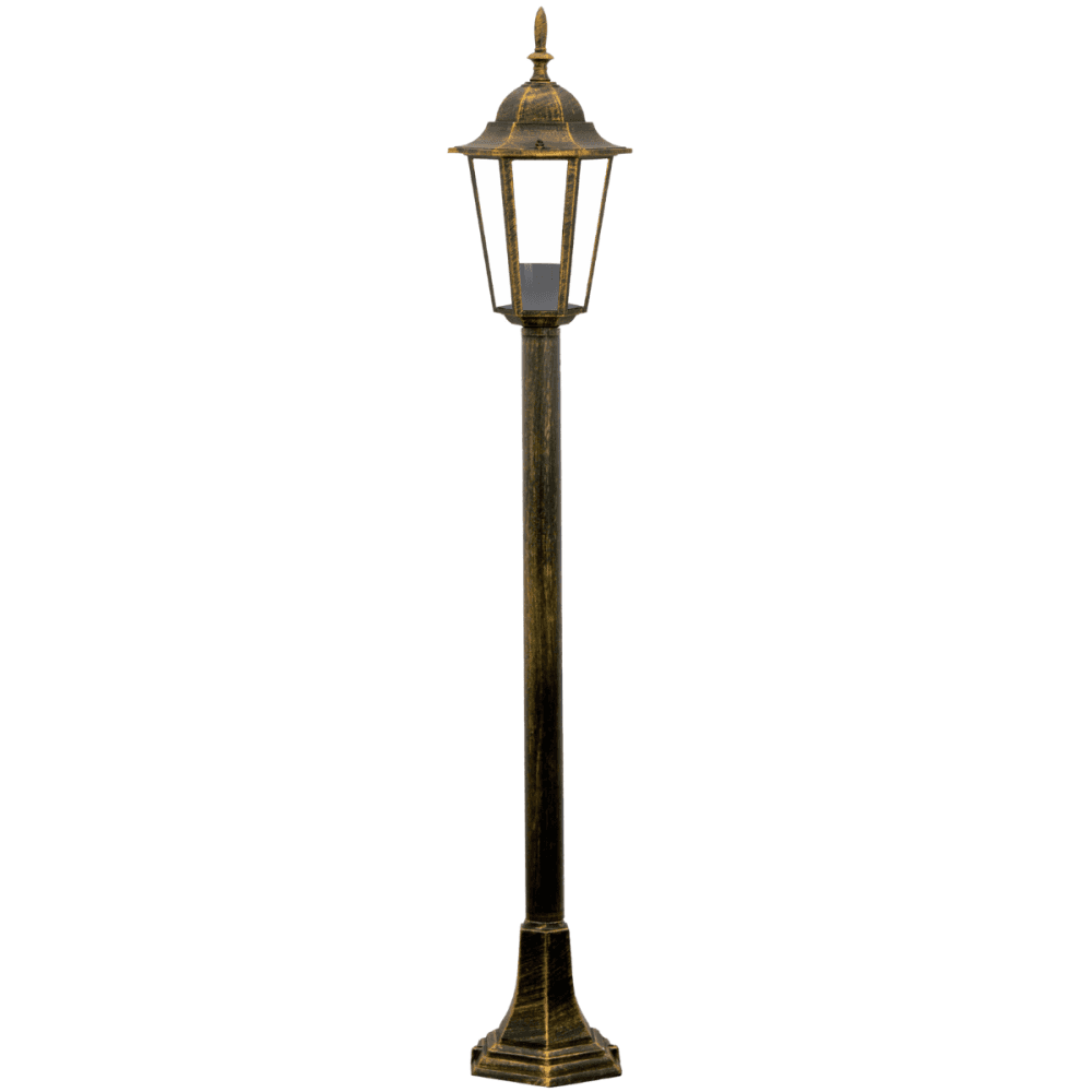Záhradná stojaca lampa LIGURIA-LT 1xE27 vysoká tyč 96cm patina - GOLDLUX (Polux) 1