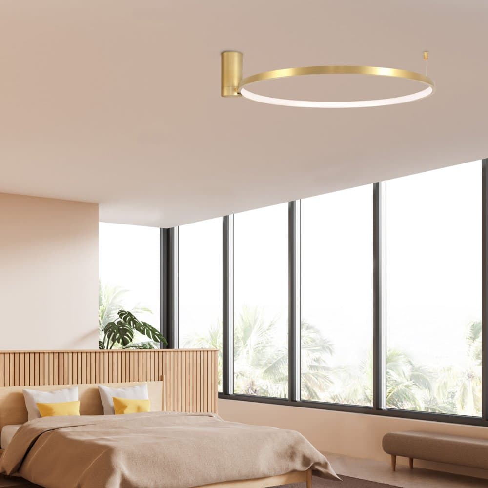LED stropné svietidlo 20W 2600lm 4000K neutrálne zlaté NOEMI Sanico Goldlux