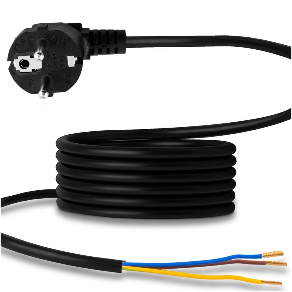 Prípojný kábel 3m OMY 3x1, 0 mm so zástrčkou TYP E LUMILED