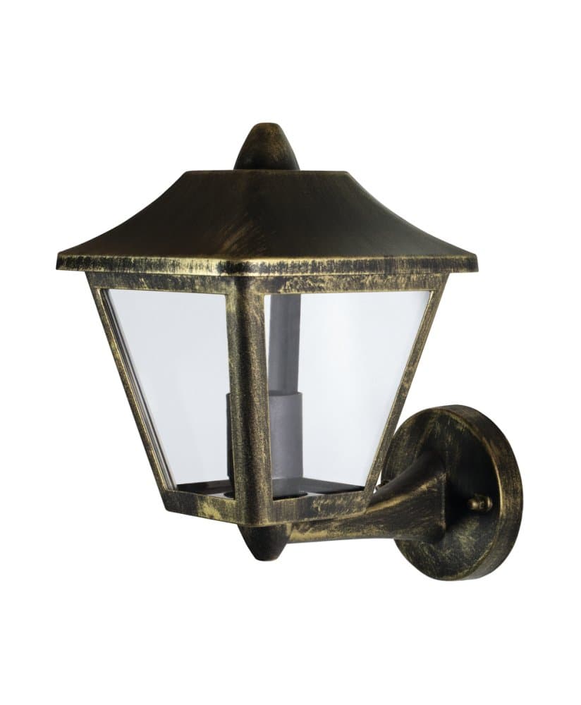 Vonkajšie nástenné svietidlo lampa E27 čierna zlatá IP44 Endura Osram 1