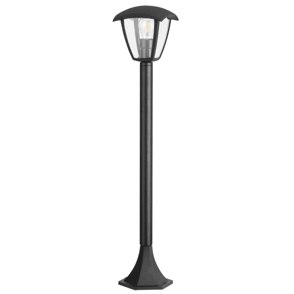 Záhradný stĺpik lampa E27 čierna IP44 Igma Goldlux