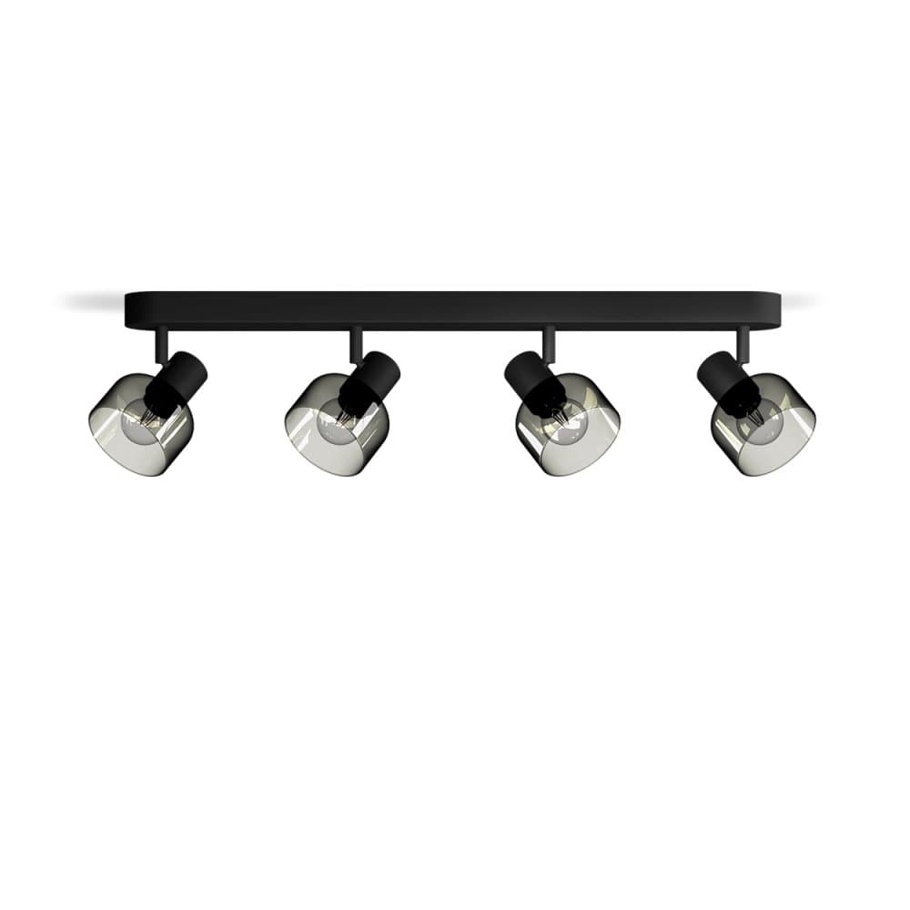 Reflektorové stropné svietidlo 4x E14 LED Black Sleet Philips 1