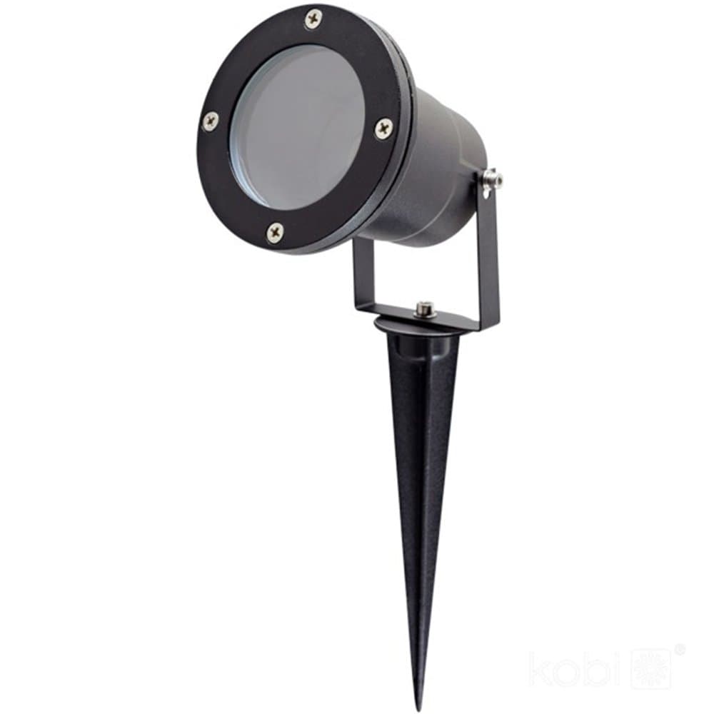 Záhradná lampa LED GU10 IP65 HAPPY Black - kábel 1 m