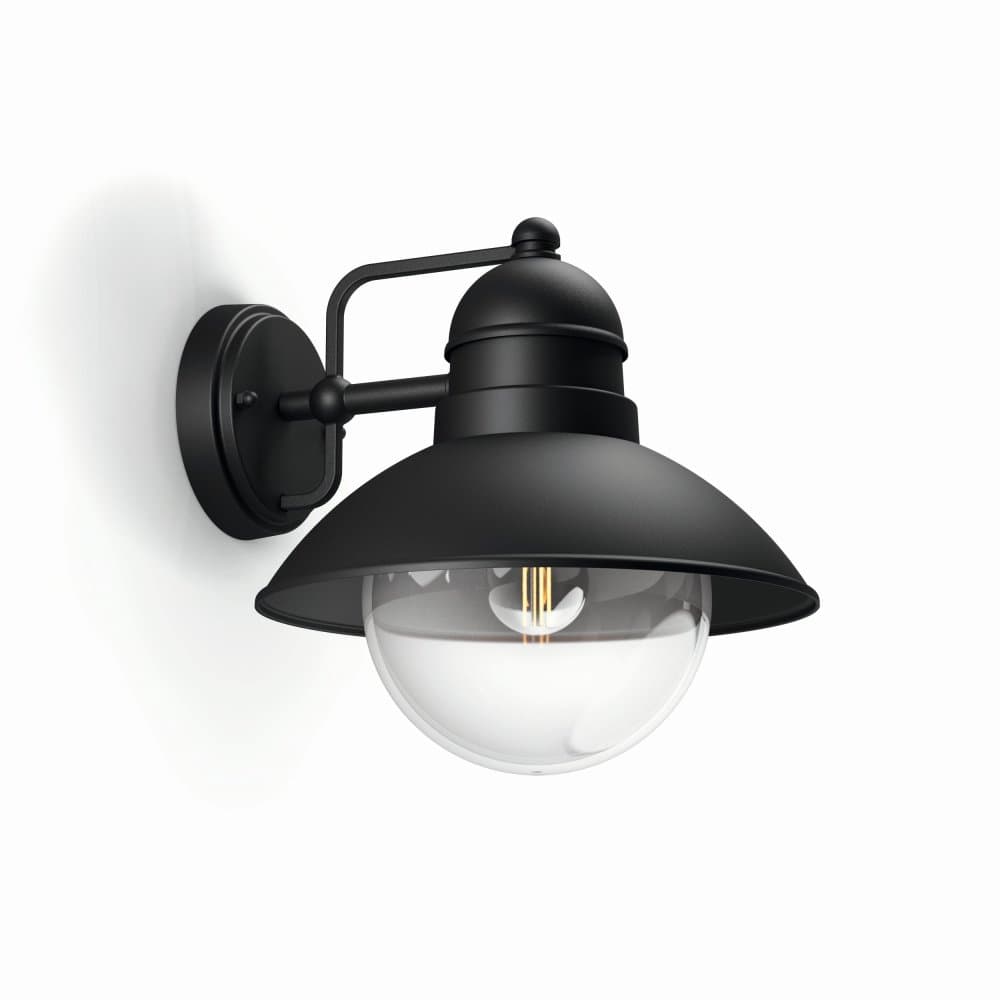 HOVERFLY myGarden E27 IP44 Záhradné svietidlo LED smerujúce nadol čierne PHILIPS