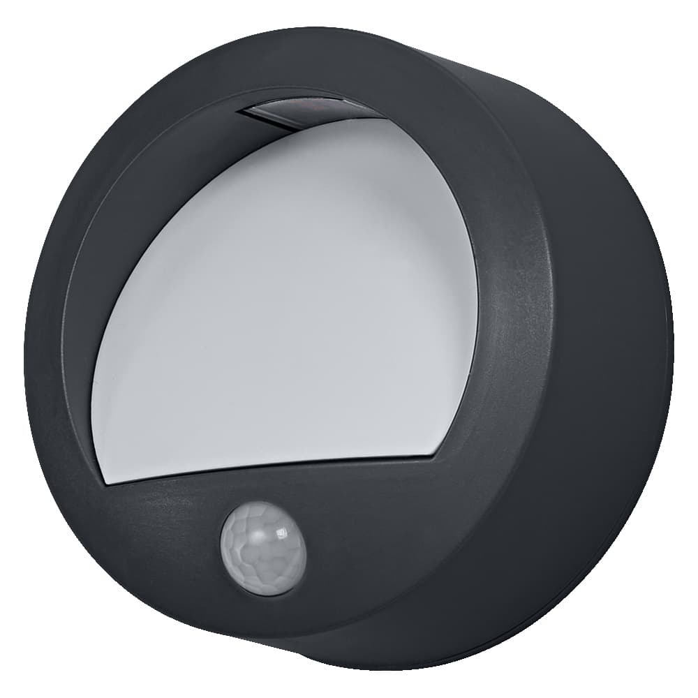 Vonkajšie nástenné svietidlo LED so senzorom pohybu a súmraku 1, 7W 70lm 3000K teplá sivá IP44 USB-C Endura Osram