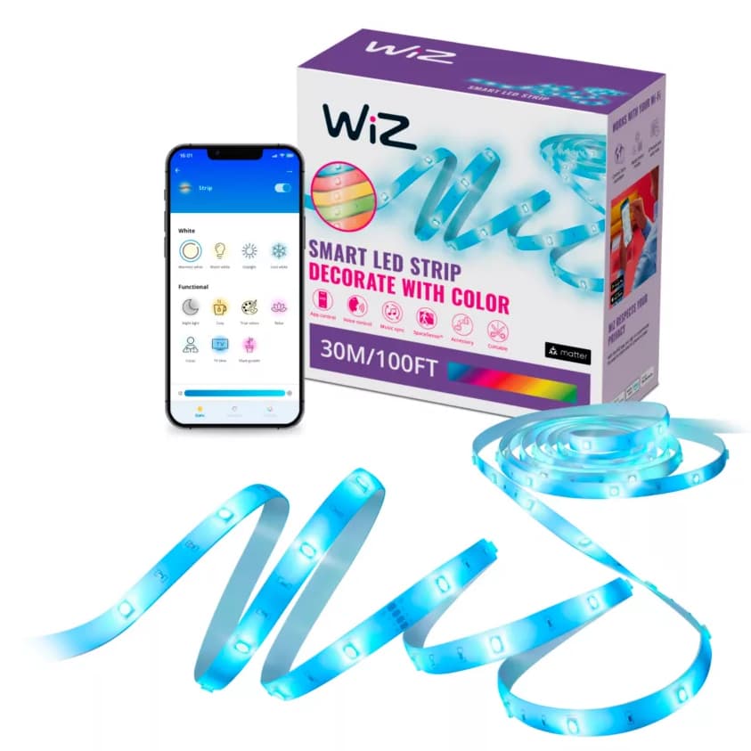 LED pás 22W RGB pás 20m Smart SMART WiFi Bluetooth aplikácia WiZ 1