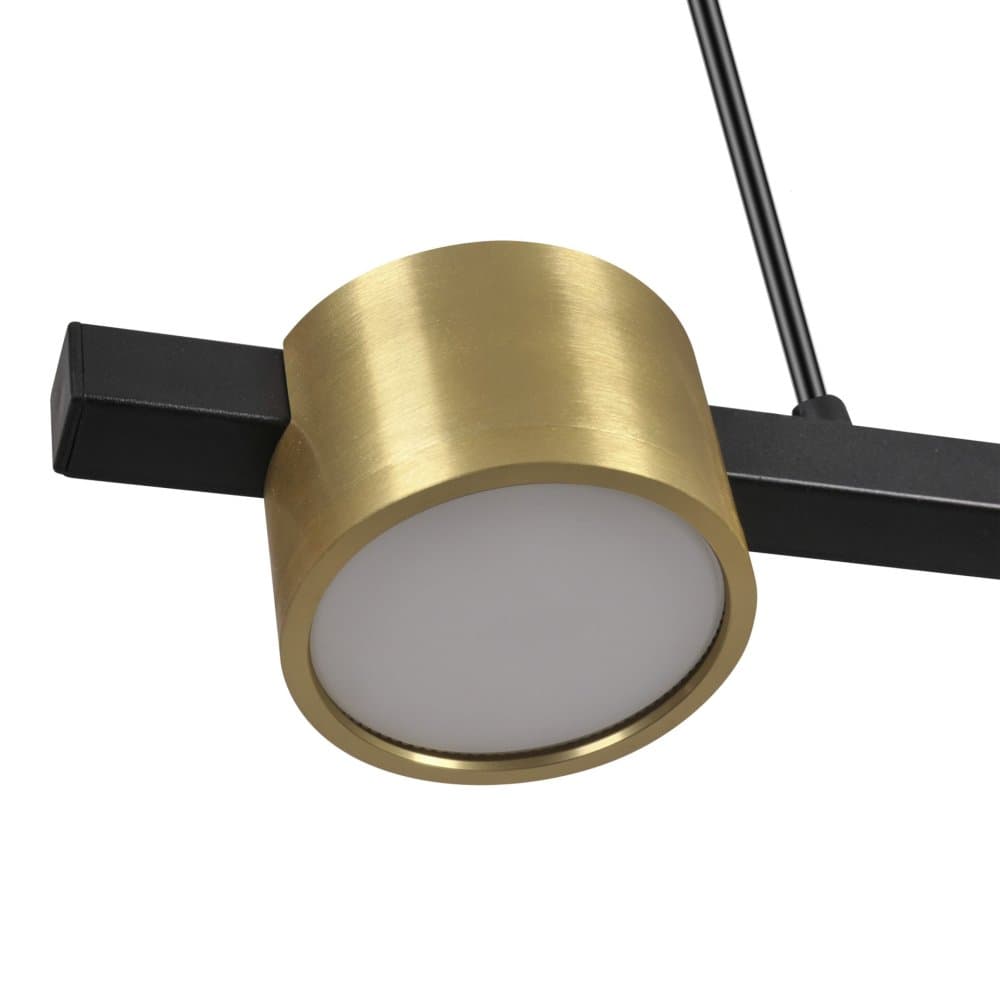 Závesná stropná lampa 3x GX53 čierna zlatá MIRELLA 1