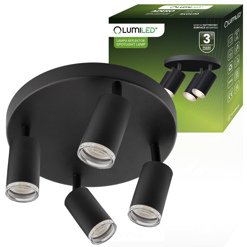 LED stropné svietidlo 4xGU10 1