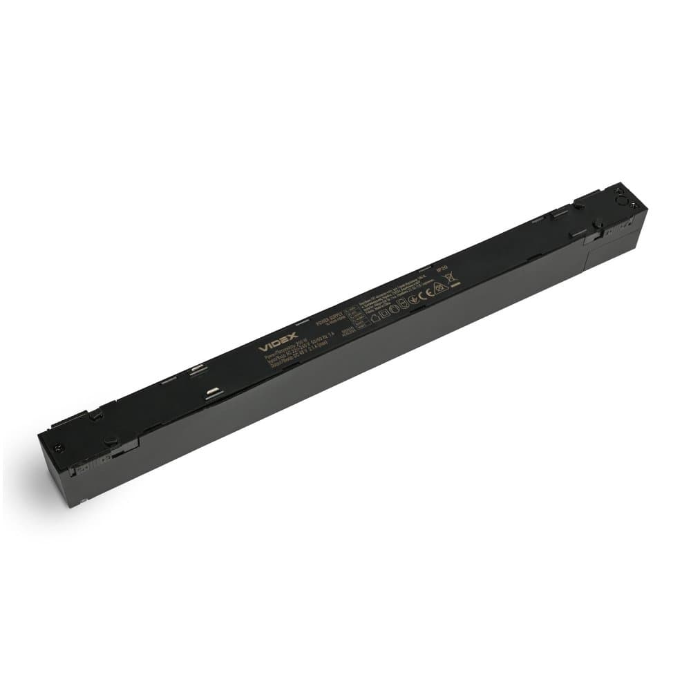 Zdroj napájania do magnetickej lišty Slim 220-240V čierny VIDEX