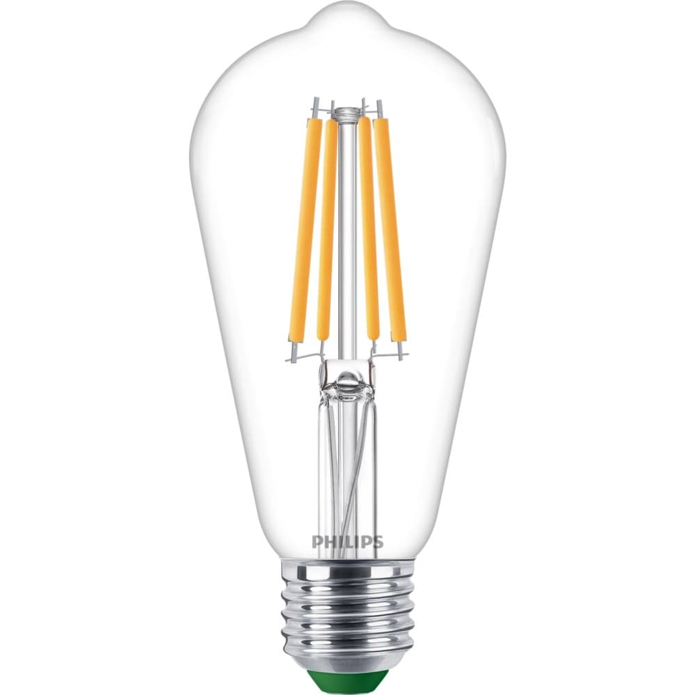 Edison E27 ST64 4W = 60W 840lm 2700K Teplé vlákno LED žiarovky PHILIPS Ultra Efficient