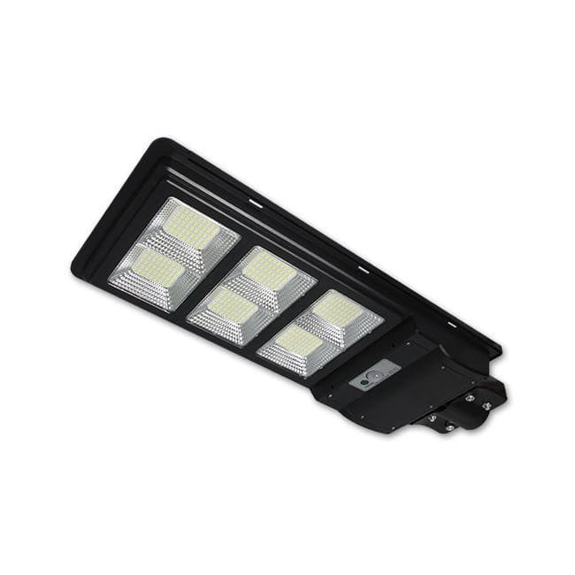 LED solárna pouličná lampa čierna 270W 6000K studená IP65 senzor pohybu a súmraku + diaľkové ovládanie