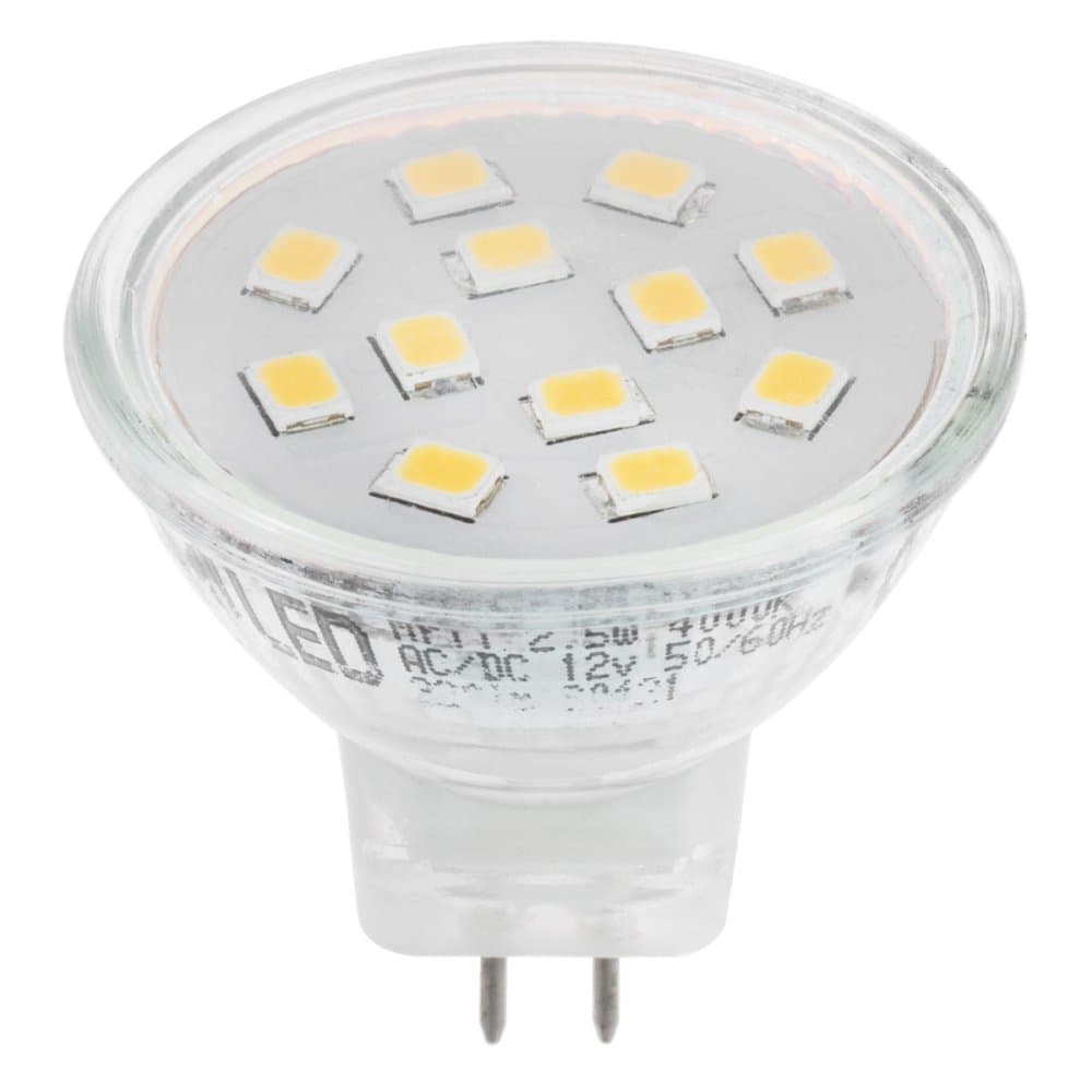 LED žiarovka MR11 2,5W = 20W 220lm 4000K 12v Neutrálna 120° LUMILED