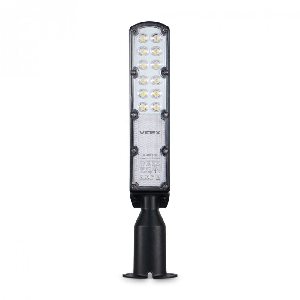 Vonkajšie pouličné svietidlo LED 30W 3000lm 5000K Neutral IP65 IK07 Black Videx