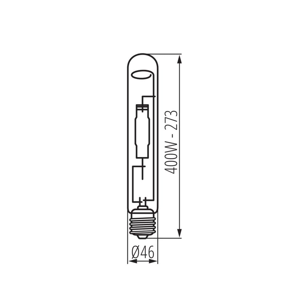 Metalhalogenidová žiarovka E40 400W - 1927W 38000lm 4200K neutrálna Kanlux