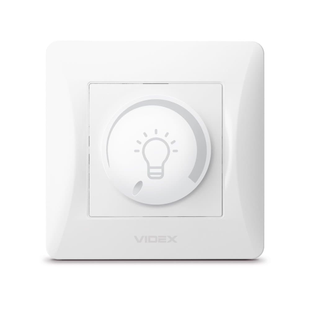 LED stmievateľný vypínač 200W 10A povrchový biely BINERA VIDEX