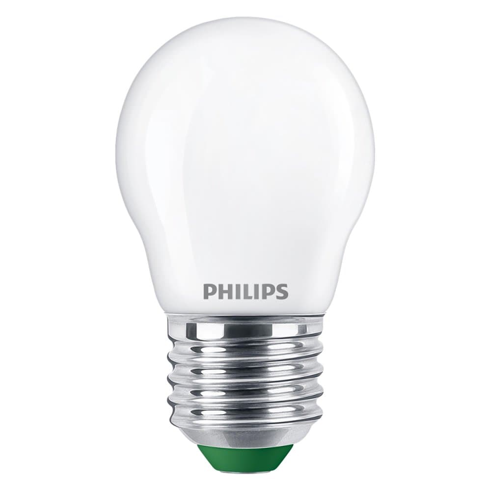 LED žiarovka E27 Ball P45 2,3W = 40W 485lm 210lm/W 2700K Warm 300° CLASS A UltraEfficient Philips 1