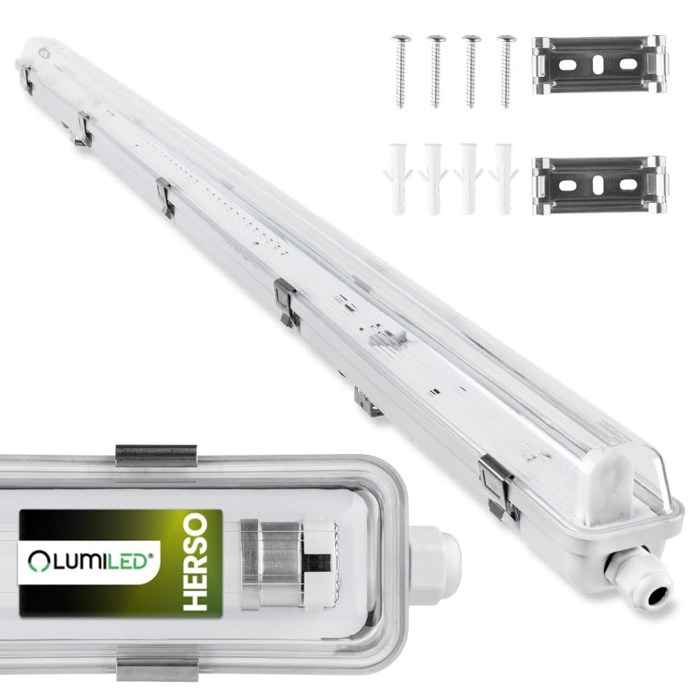 Ohňovzdorné LED svietidlo 120cm 1x T8 G13 IP65 HERSO Lumiled