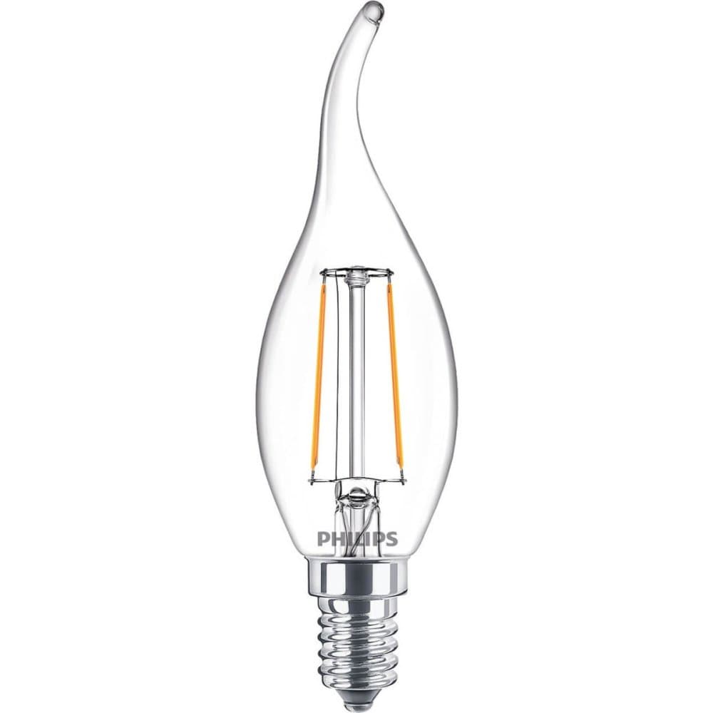LED žiarovka E14 BA35 2W = 25W 250lm 2700K Warm Filament PHILIPS 1