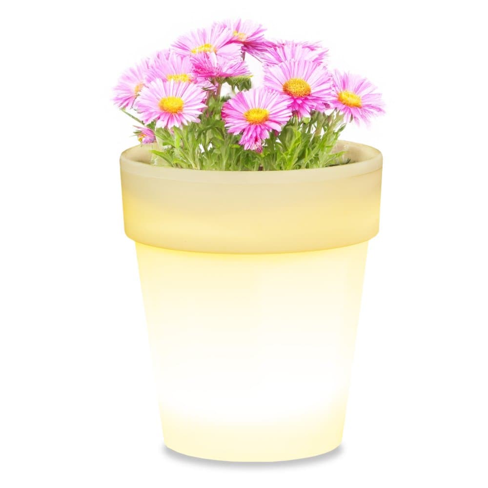 Záhradná lampa LED Solar White Flower Pot 4000K Neutral GOLDLUX (Polux)