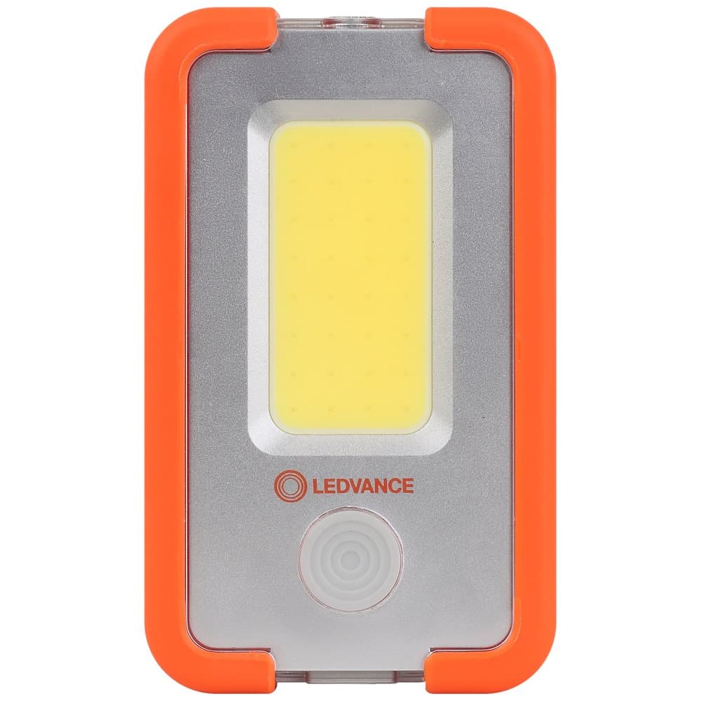 LED dobíjacia kompaktná ručná baterka 4W 400lm 6500K studená powerbanka oranžová baterka Ledvance 1