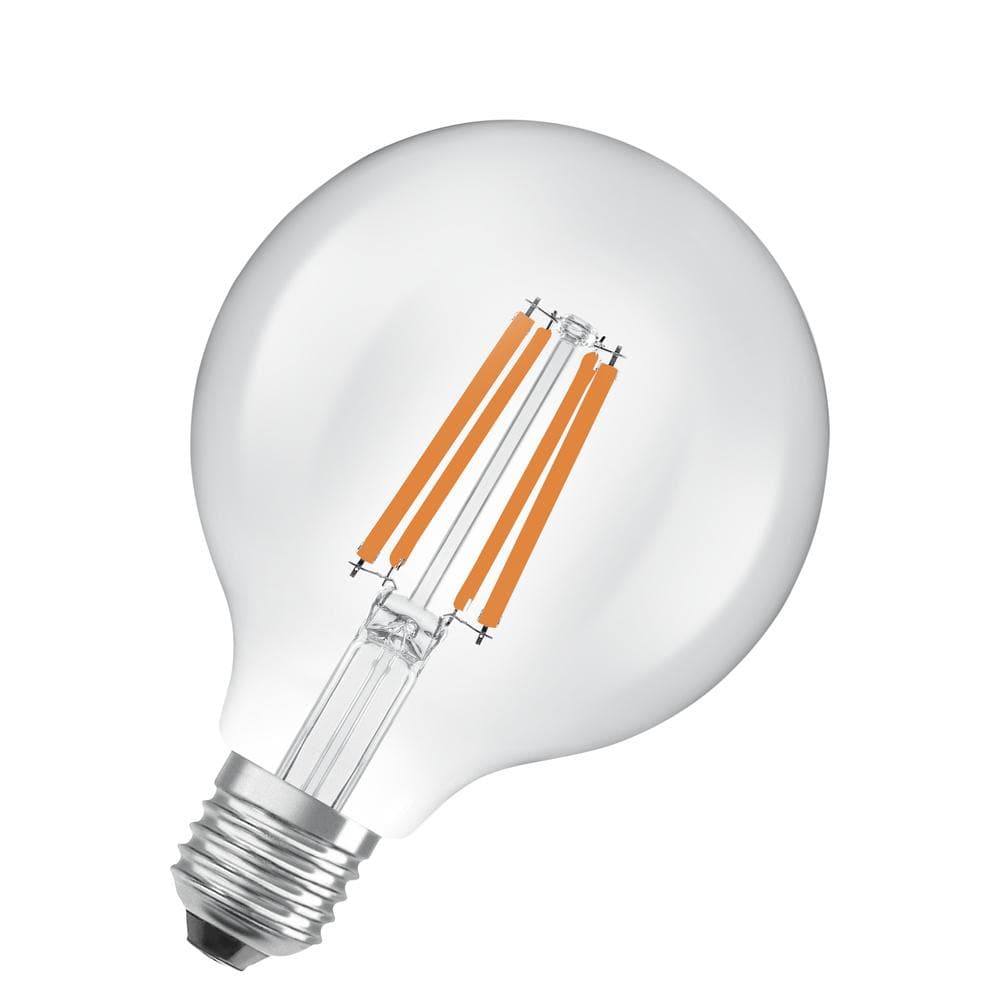 LED žiarovka G95 Sphere E27 5W = 75W 1055lm 2700K Warm 330° Filament CLASSIC ENERGETICKÁ ÚSPORNOSŤ Osram 1