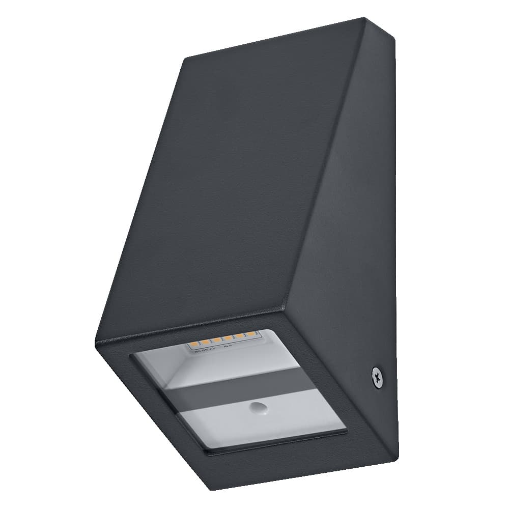 Vonkajšie nástenné svietidlo LED so senzorom pohybu a súmraku 1, 5W 120lm 3000K teplá sivá IP44 USB-C Endura OSRAM 1