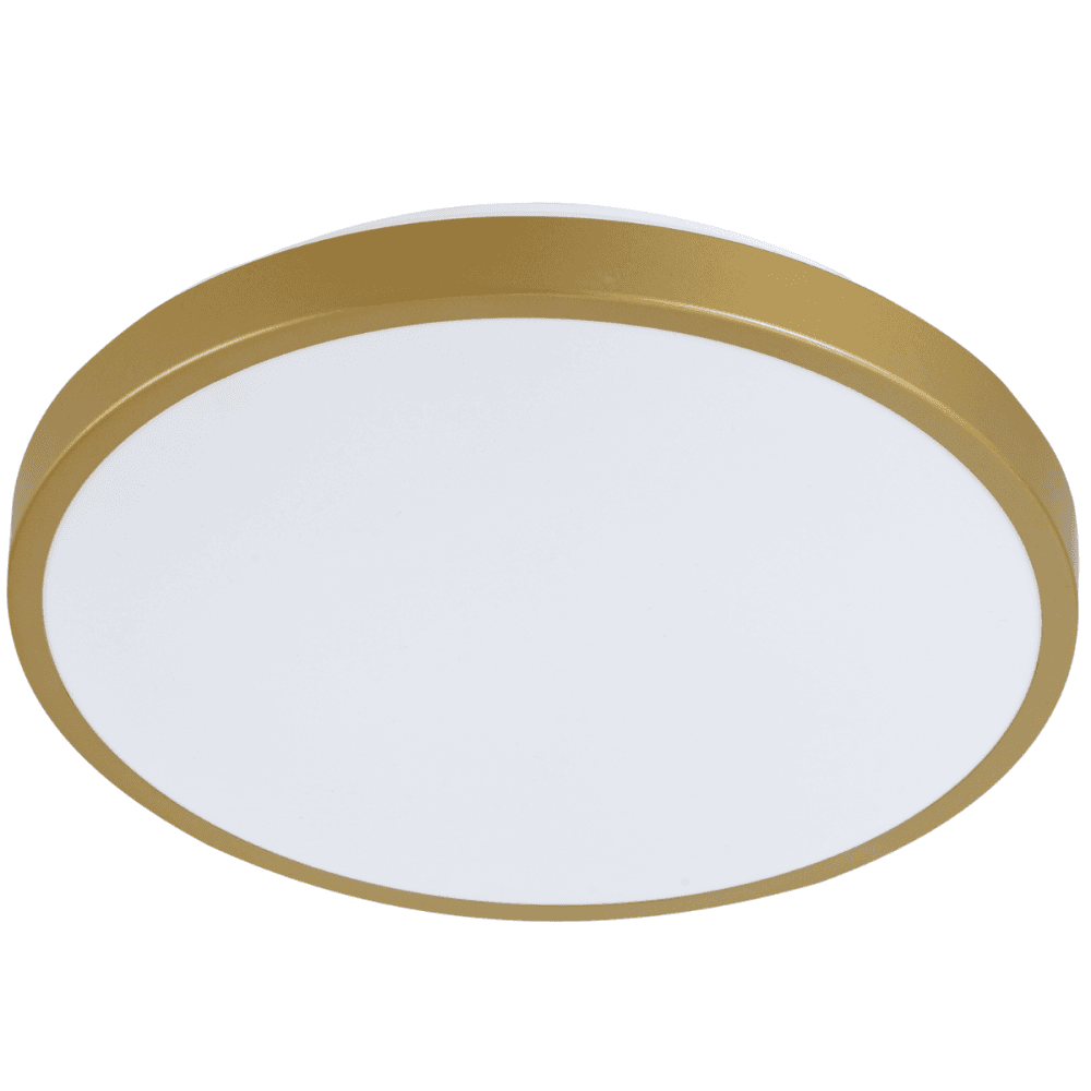 Plafón LED stropný 24W 2500lm 4000K neutrálna biely zlatý Kern Sanico Goldlux